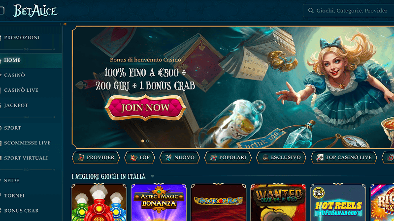 BetAlice casino non AAMS