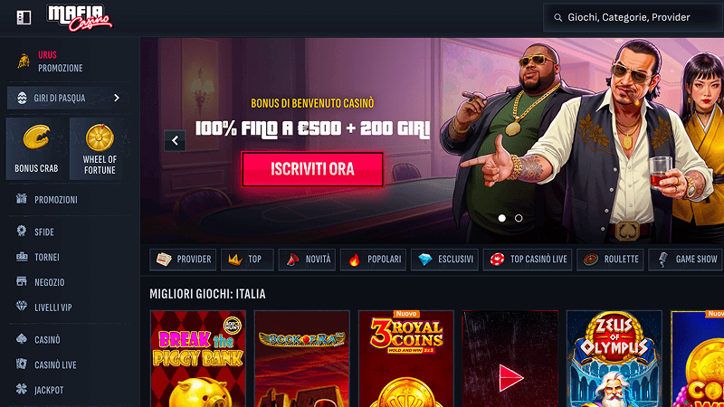 Mafia casino non AAMS